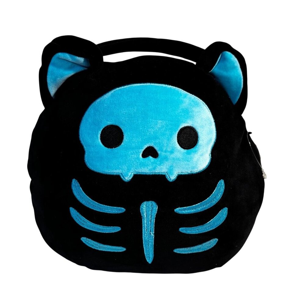 Squishmallows Stump Cat Skeleton Plush Halloween Treat Pail With Handle 2022